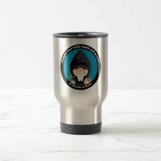 St Benedict of Nursia Travel Mug