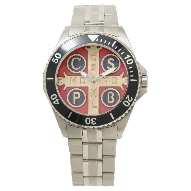 St BENEDICT PATRON SAINT WATCH (Front)