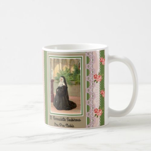 St Bernadette Lourdes God Bless You Coffee Mug