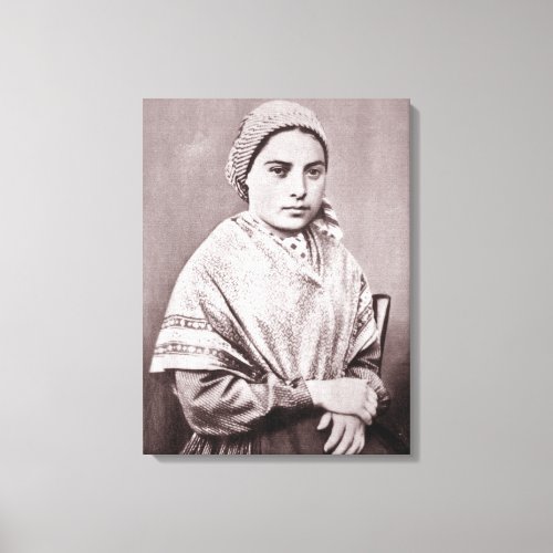 St Bernadette Soubirous Canvas Print