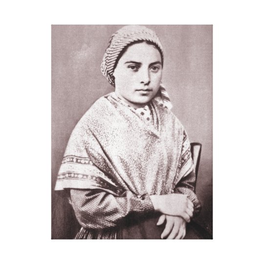 St. Bernadette Soubirous Canvas Print | Zazzle.com