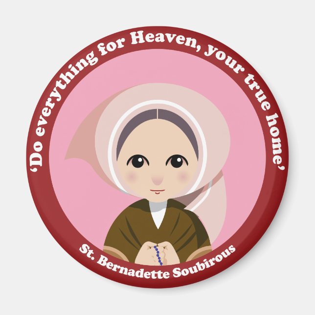 St. Bernadette Soubirous Magnet (Front)