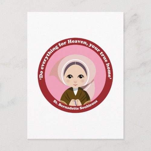 St Bernadette Soubirous Postcard