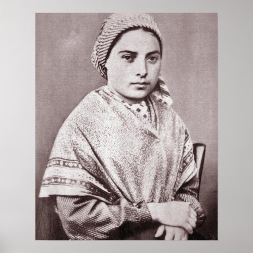 St Bernadette Soubirous Poster