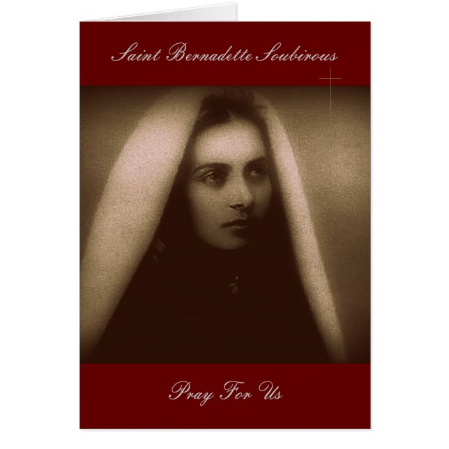 St. Bernadette Soubirous Pray For Us Cards (Front)