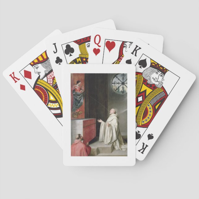 St. Bernard and the Virgin Poker Cards (Back)