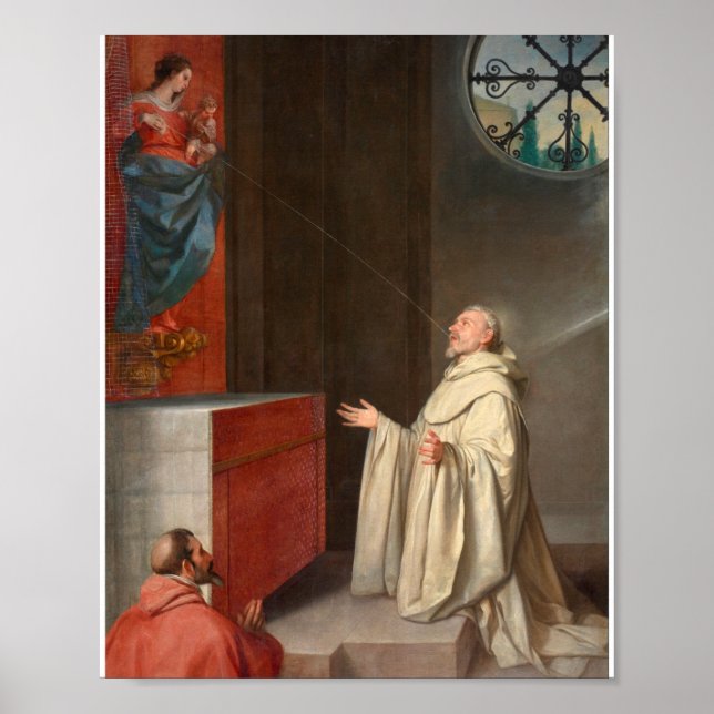 St Bernard And The Virgin Poster (Front)