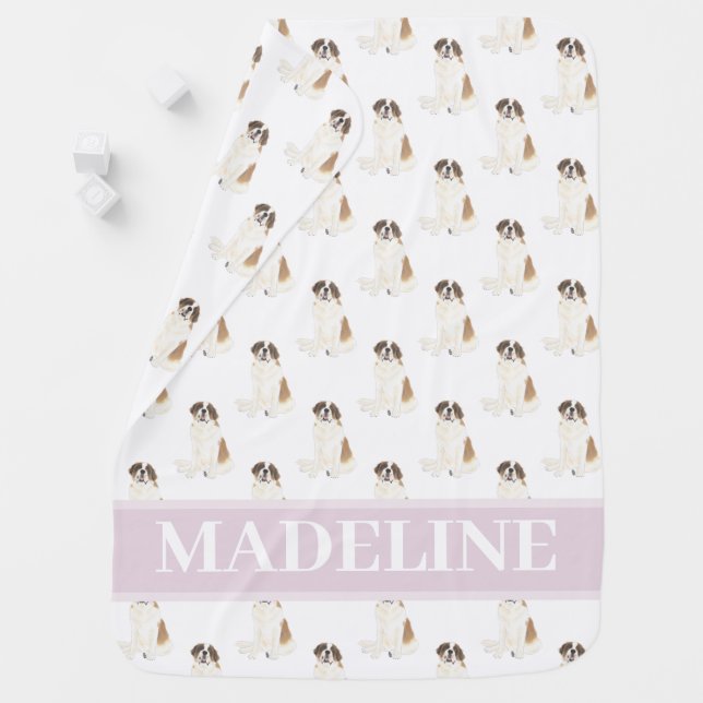 St. Bernard Baby Blanket (In Situ)