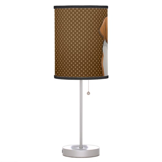 St. Bernard Cartoon (Saint Bernard) Table Lamp (Left)