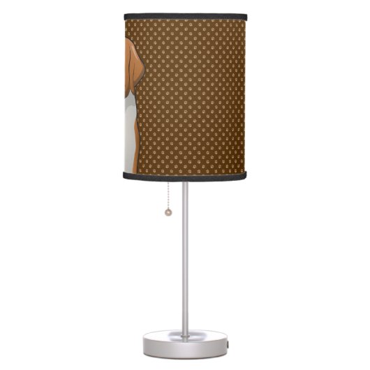 St. Bernard Cartoon (Saint Bernard) Table Lamp (Right)