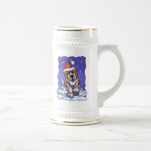 St Bernard Christmas Beer Stein