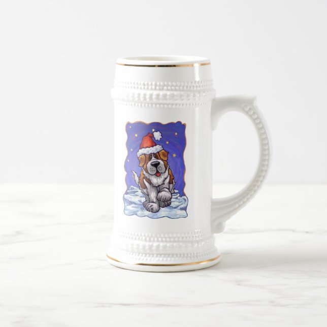 St. Bernard Christmas Beer Stein (Right)