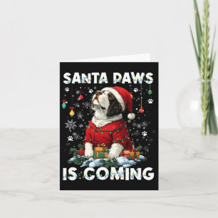 St. Bernard Christmas Tree Decorations Dog Lover X Card