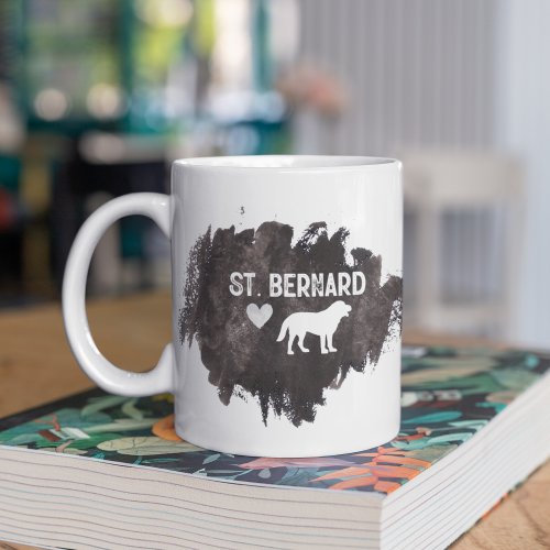 St Bernard Dad Dog Breed Lover Fathers Day Coffee Mug