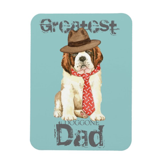 St. Bernard Dad Magnet (Vertical)