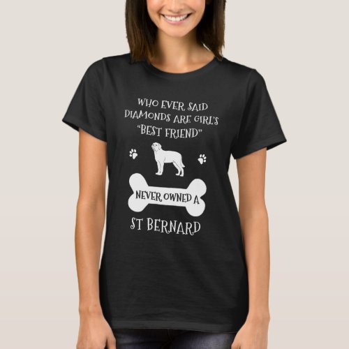 St Bernard Dog Best Friend T_Shirt