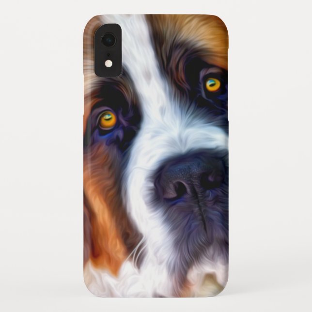St Bernard Dog Painting Case-Mate iPhone Case (Back)