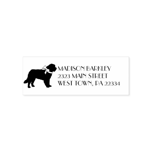 St. Bernard Dog Puppy Self-inking Stamp (Design)