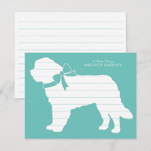 St. Bernard Dog Puppy Thank You Card