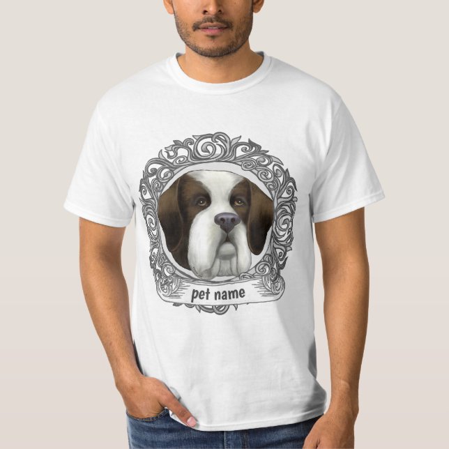 St Bernard Dog  T-Shirt (Front)