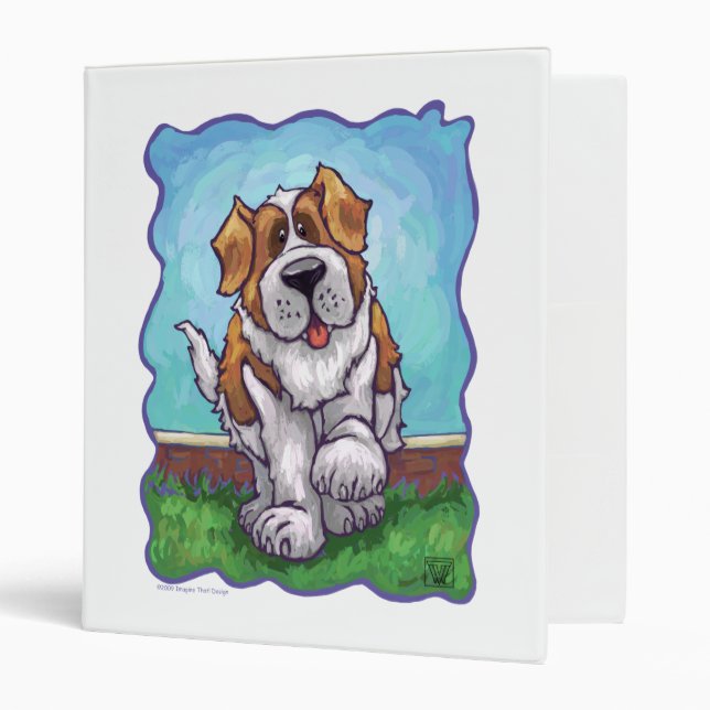 St. Bernard Gifts & Accessories 3 Ring Binder (Front/Inside)