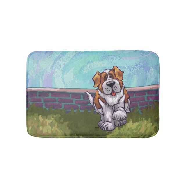 St. Bernard Gifts & Accessories Bathroom Mat (Front)