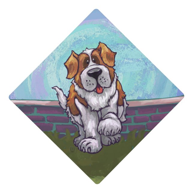 St. Bernard Gifts & Accessories Graduation Cap Topper (Front)