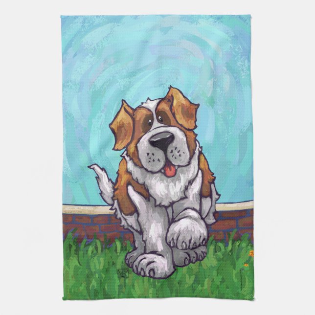 St. Bernard Gifts & Accessories Kitchen Towel (Vertical)