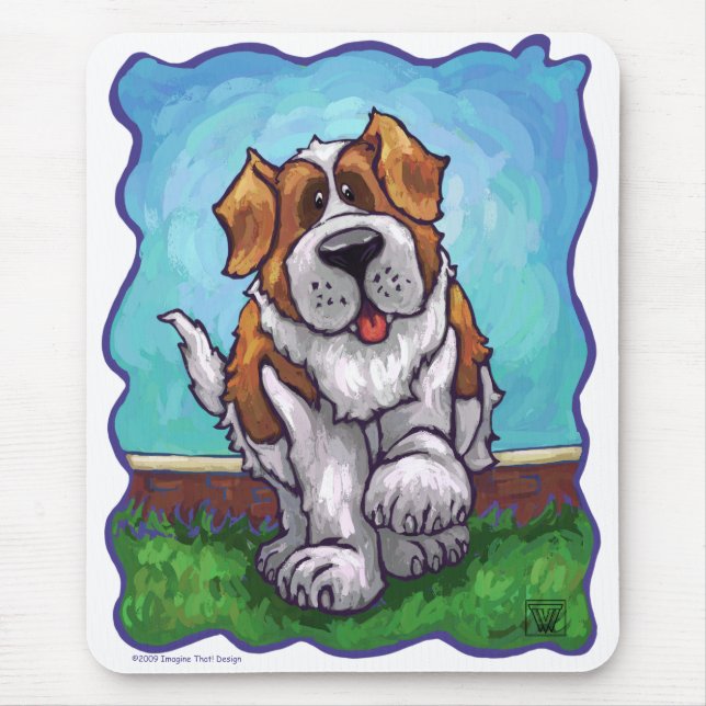 St. Bernard Gifts & Accessories Mouse Pad (Front)