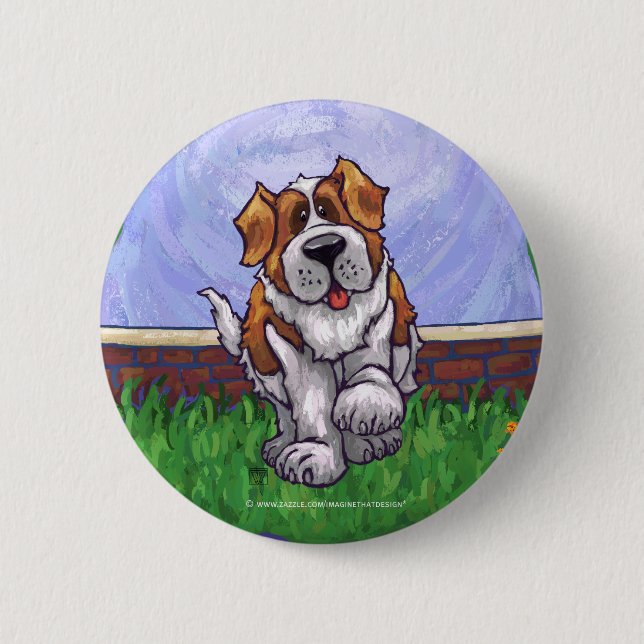 St. Bernard Gifts & Accessories Pinback Button (Front)