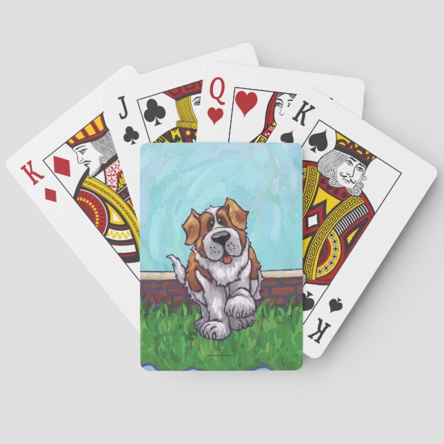 St. Bernard Gifts & Accessories Poker Cards (Back)