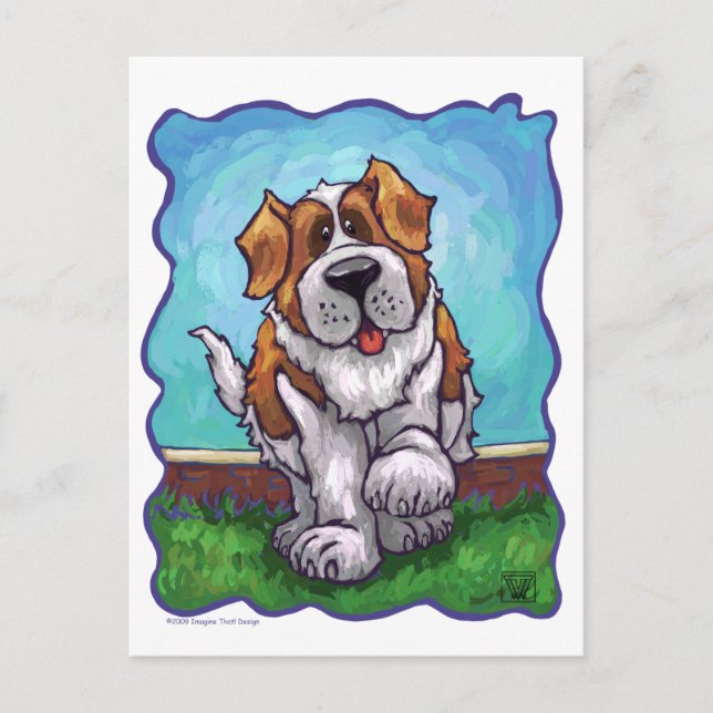 St. Bernard Gifts & Accessories Postcard (Front)