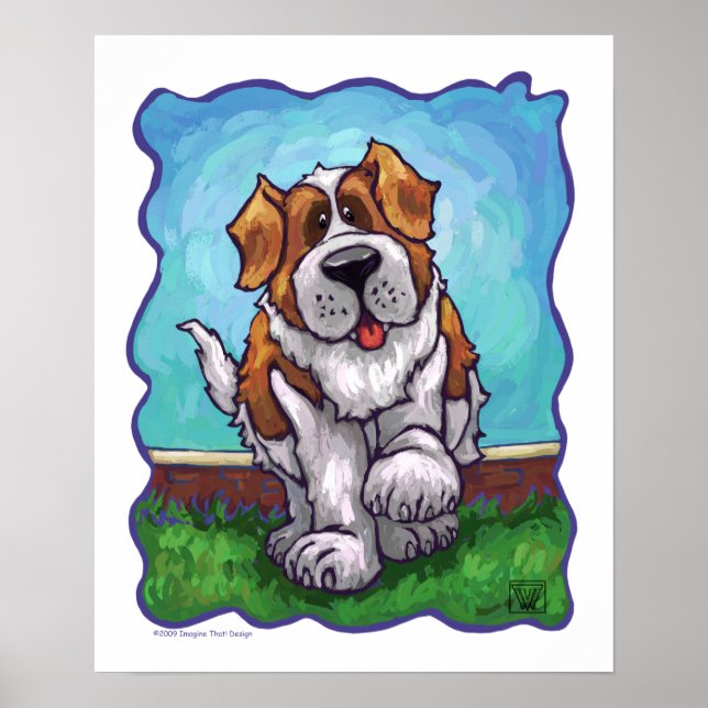 St. Bernard Gifts & Accessories Poster (Front)