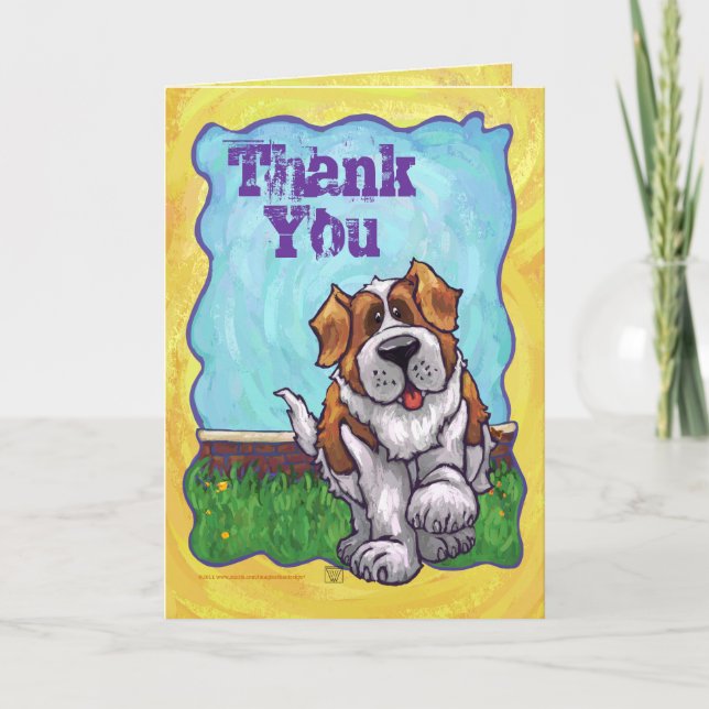 St. Bernard Gifts & Accessories Thank You Card (Front)