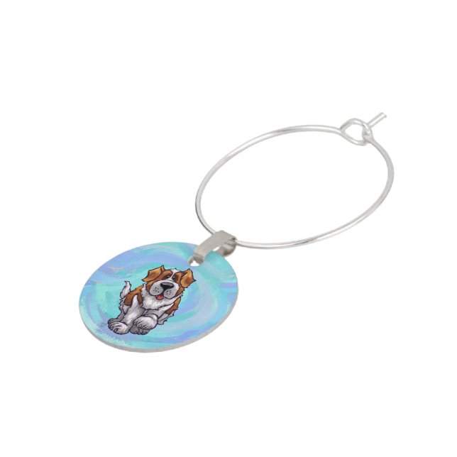 St. Bernard Gifts & Accessories Wine Charm (Side)