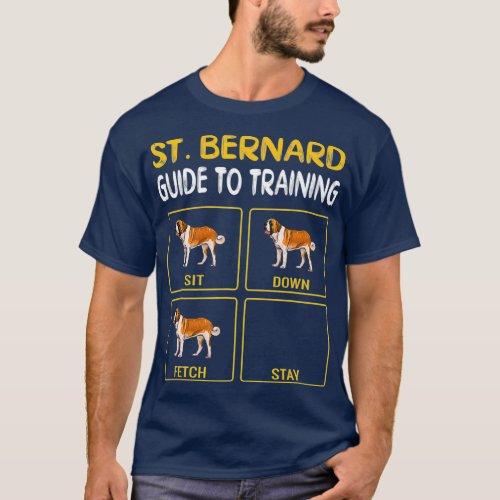 St Bernard Guide To Training Dog Obedience T_Shirt