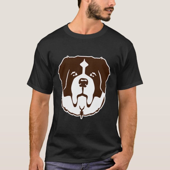 St Bernard Head T-Shirt (Front)