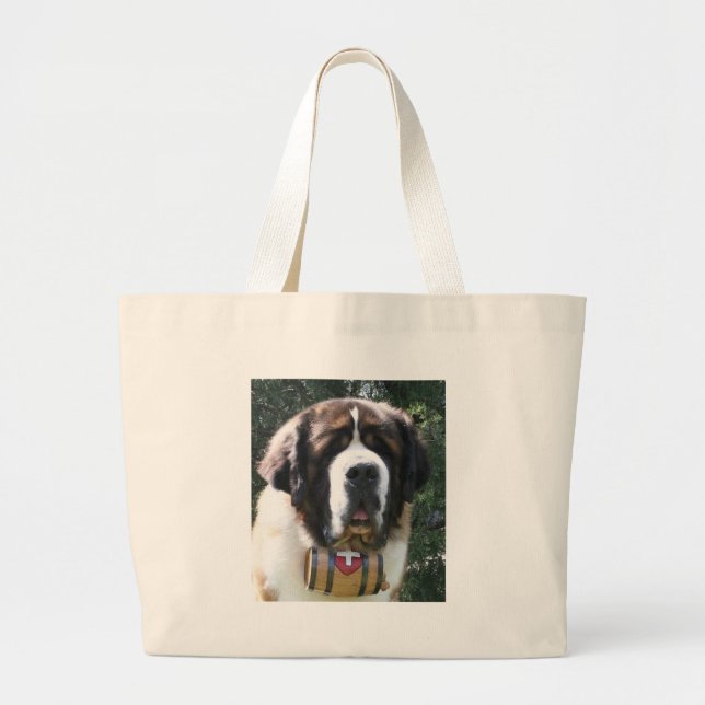 St-bernard Large Tote Bag (Front)