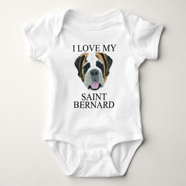 ST BERNARD Love! Baby Bodysuit (Front)