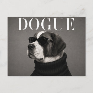 St Bernard Luxury Haute Couture Postcard