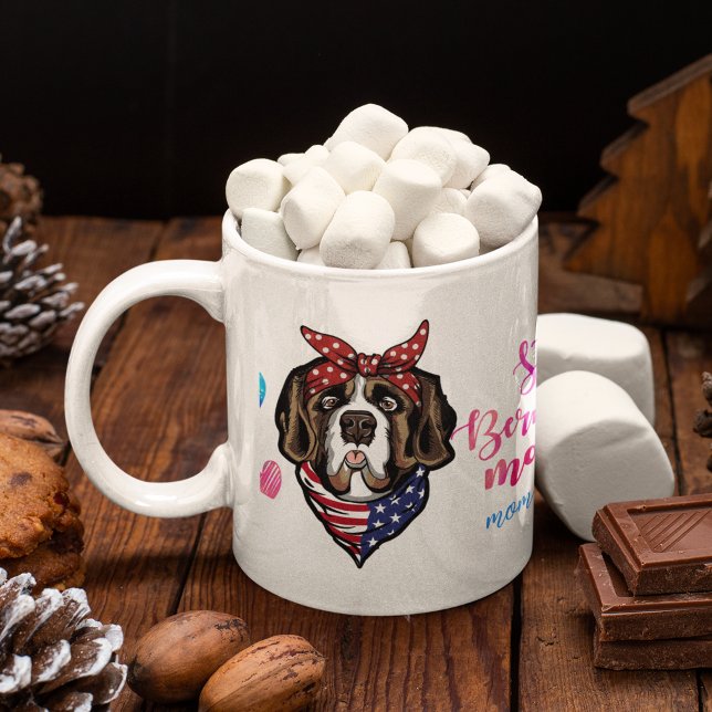 St. Bernard Mom Cute Mother's Day Dog Lover Coffee Mug (Creator Uploaded)