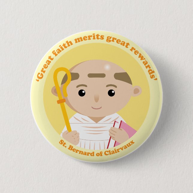 St. Bernard of Clairvaux Button (Front)