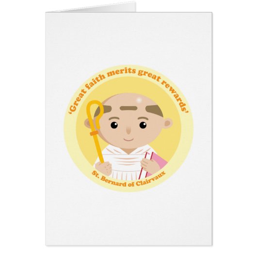 St. Bernard of Clairvaux Cards (Front)