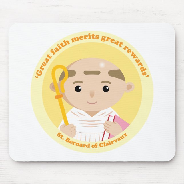 St. Bernard of Clairvaux Mouse Pad (Front)