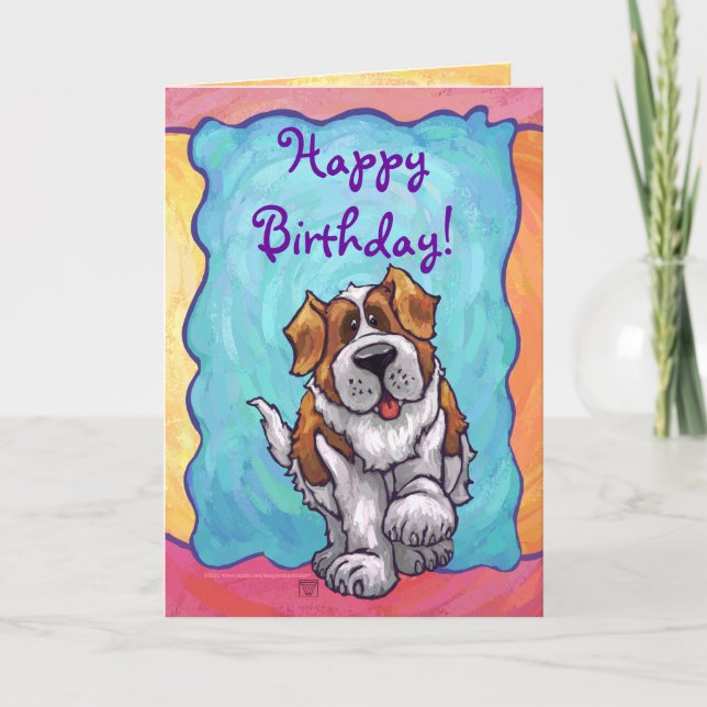 St. Bernard Party Center Card (Front)