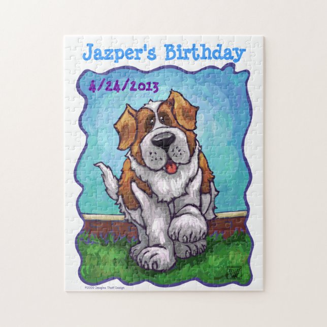 St. Bernard Party Center Jigsaw Puzzle (Vertical)