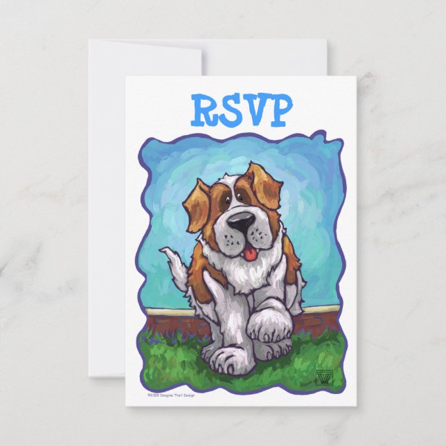 St. Bernard Party Center RSVP Card (Front)