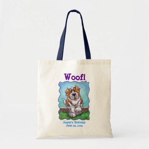 St Bernard Party Center Tote Bag