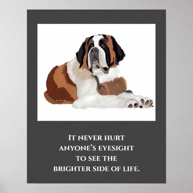 St. Bernard Print, Value Poster Paper (Matte) (Front)
