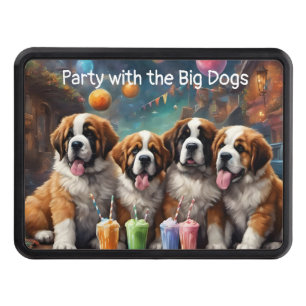St Bernard Puppies and Milkshakes Hitch Cover